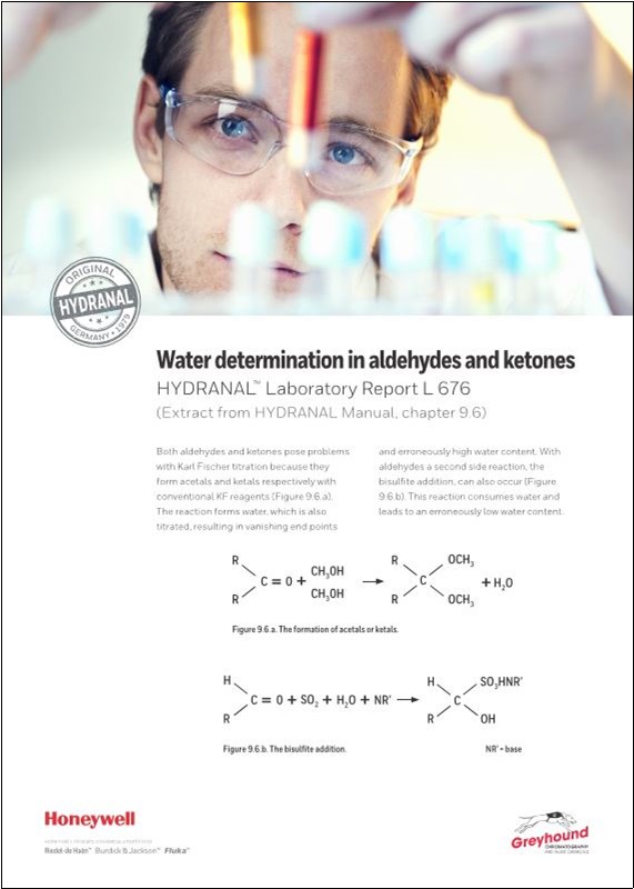 Honeywell Water Determinitation in Aldehydes and Ketones